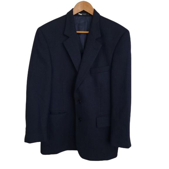 Pronto Uome Blazer 38S Blue Wool - Picture 4 of 5